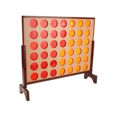 Giant4 Hardwood Indoor Outdoor Giant Connect Four In A Row Game Set 120x109cm